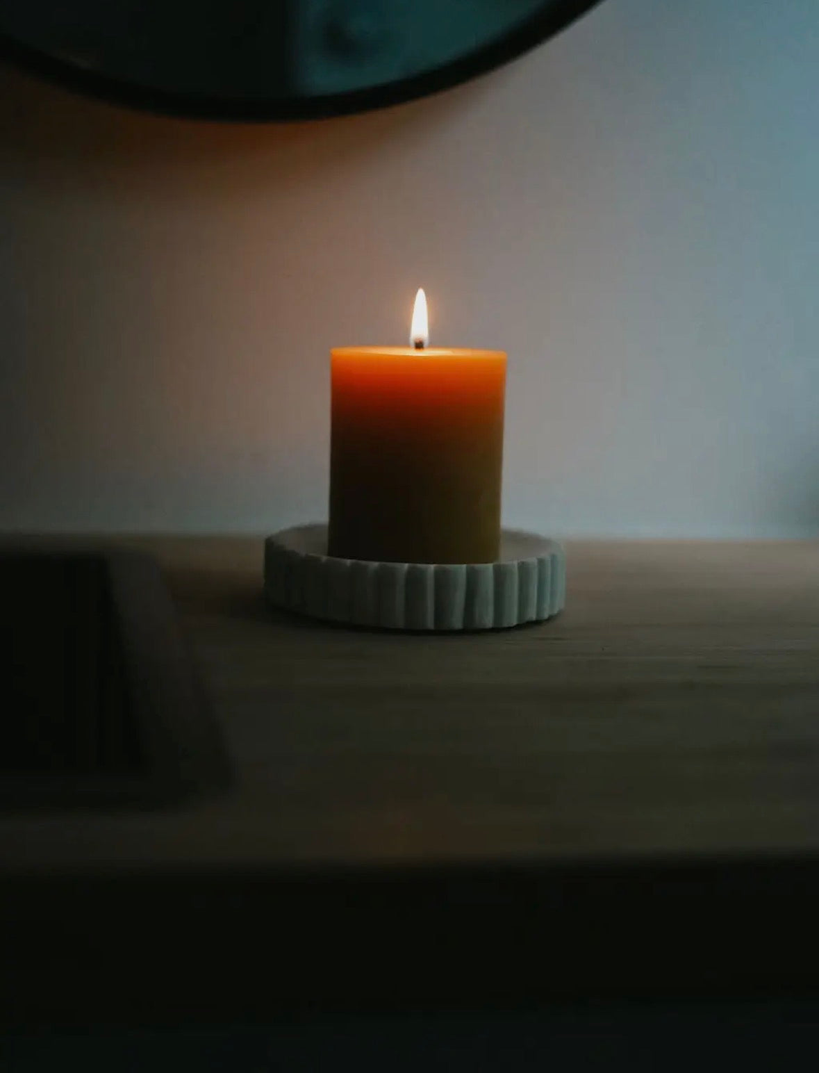 100% Pure Beeswax 3"x 3.5" Pillar Candle by Busy Bees