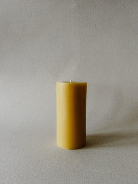 Pure 100% Beeswax 3" x 6" Pillar Candle by Busy Bees